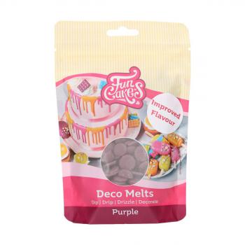 Pastylki czekoladowe fioletowe Deco Melts (250 g) - FunCakes