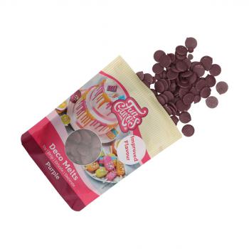 Pastylki czekoladowe fioletowe Deco Melts (250 g) - FunCakes