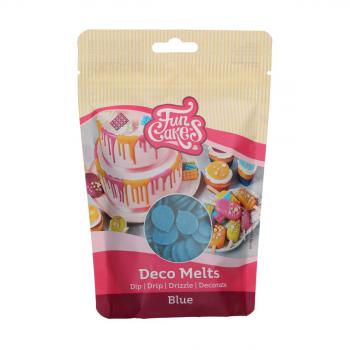 Pastylki czekoladowe niebieskie Deco Melts (250 g) - FunCakes