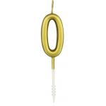 �wieczka na tort „0” z�ota (4,5cm)  - CL