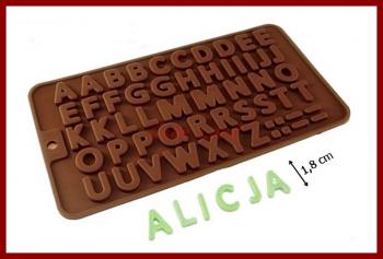 Forma silikonowa do czekolady litery - Cake