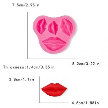 Foremka do wyciskania z masy cukrowej usta - Cake Shop