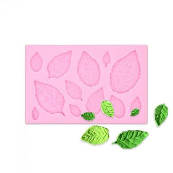 Foremka do wyciskania z masy cukrowej listki mix - Sprinkle IT!