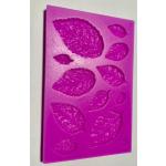 Foremka do wyciskania z masy cukrowej listki mix - Sprinkle IT!