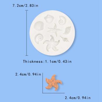 Foremka do wyciskania z masy cukrowej muszelki - Sprinkle IT!