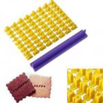 Stempel do ciastek, alfabet + cyfry z prowadnic� - CL