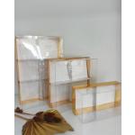 Pude�ko do monoporcji, deser  (4 gniazda), z�ote  - Podk�ady Cuki...