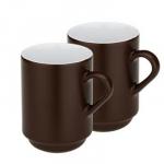 Kubki, 2 sztuki (poj.: 0,3 l) br�zowe - Mattia - Kela