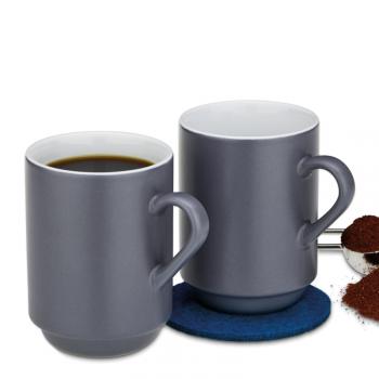 Kubki, 2 sztuki (poj.: 0,3 l) szare - Mattia - Kela