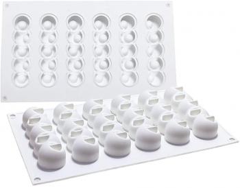 Forma silikonowa do monoporcji, Long Strip Shape (6 gniazd) - CL