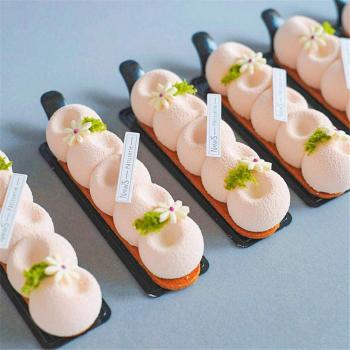 Forma silikonowa do monoporcji, Long Strip Shape (6 gniazd) - CL