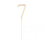 �wieczka na tort „7” zimne ognie, z�ota  - Godan