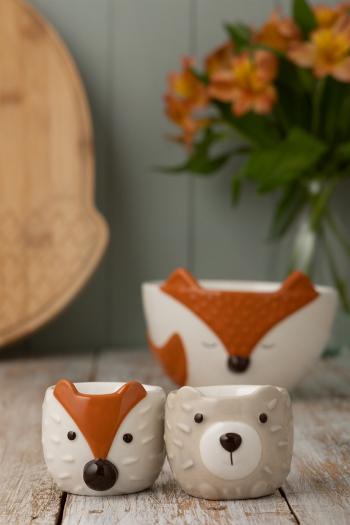 Kieliszki na jajka lis i je�yk (2 sztuki) - Woodland - Price and Kensington