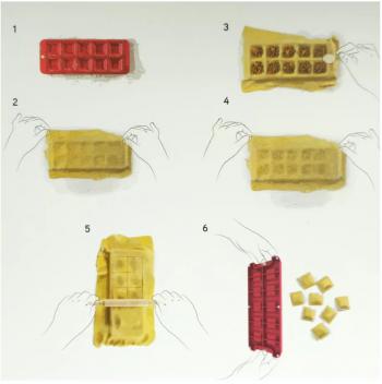 Forma do ravioli z wakiem (na 10 kwadratowych ravioli) - Ibili
