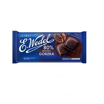 Czekolada mocno gorzka 80% (80 g) - Wedel