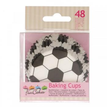 Papilotki do muffin�w pi�ka no�na (48 szt. w opakowaniu) - FunCakes