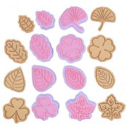 Foremki do wycinania ciasteczek ze stemplem zestaw, li�...