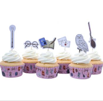 Papilotki do muffinw z z pikerami Harry Potter (48 szt. ) - PME