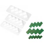 Foremki do wykrawania ornamenty, plastikowe (3 szt.) - Brunbeste