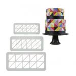 Foremki do wykrawania mozaika, plastikowe (3 szt.) - Brunbeste