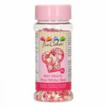 Posypka cukrowa mini serca mix (60 g) - Mini Hearts Pink-White-Re...