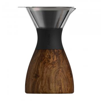 Zaparzacz przelewowy z termiczn karafk (poj. 1,18 l), drewniany - Pour Over -  Asobu