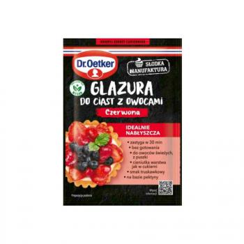 Glazura do ciast z owocami, czerwona (10 g) - Dr. Oetker