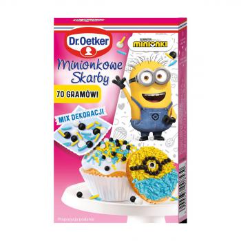 Posypka cukrowa, Minionkowe skarby mix 70 g - Dr. Oetker