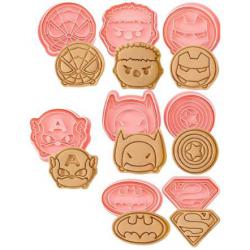 Foremki do wycinania ciasteczek ze stemplem zestaw, sup...