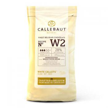 Pastylki czekoladowe z biaej czekolady W2 (28% kakao), 1 kg - Callebaut 