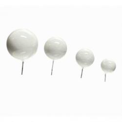 Dekoracja na tort kuleczki na piku bia�e b�yszcz�ce, to...