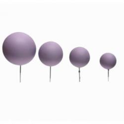 Dekoracja na tort kuleczki na piku liliowe matowe, topp...