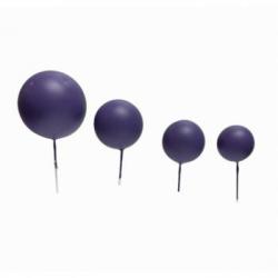 Dekoracja na tort kuleczki na piku fioletowe matowe, to...