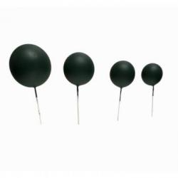 Dekoracja na tort kuleczki na piku ciemnozielone matowe...