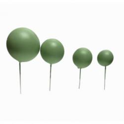 Dekoracja na tort kuleczki na piku jasnozielone matowe,...