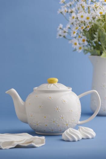Dzbanek ceramiczny w stokrotki (1,1 l) - Daisy - Price and Kensington