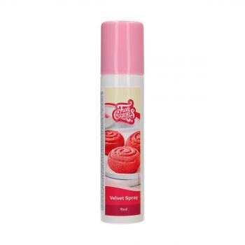 Zamsz w sprayu, czerwony (poj. 100 ml) - Velvet Spray - FunCakes