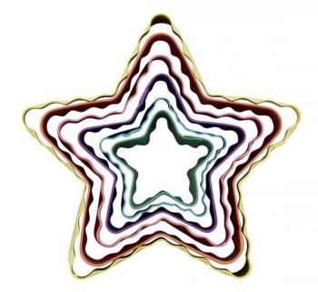 Foremki dwustronne gwiazdy (zestaw 6 sztuk) - Wilton