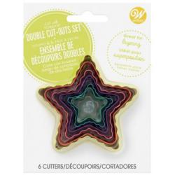 Foremki dwustronne gwiazdy (zestaw 6 sztuk) - Wilton