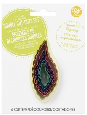 Foremki dwustronne li�cie (zestaw 6 sztuk) - Wilton