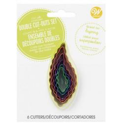 Foremki dwustronne li�cie (zestaw 6 sztuk) - Wilton