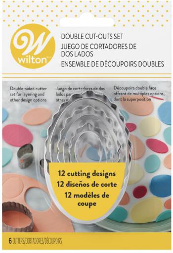 Foremki dwustronne owale (zestaw 6 sztuk) - Wilton