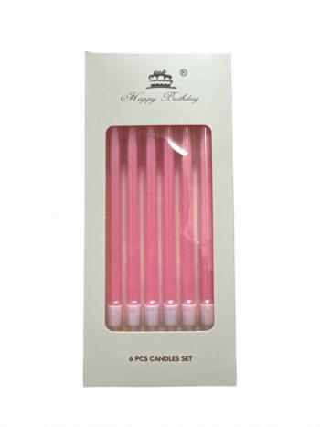 �wieczki na tort d�ugie r�owe - Cake Shop