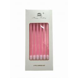 �wieczki na tort d�ugie r�owe - Cake Shop