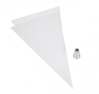 Tylka w kszta�cie kwiatka 2D i 2 jednorazowe worki cukiernicze - Wilton 