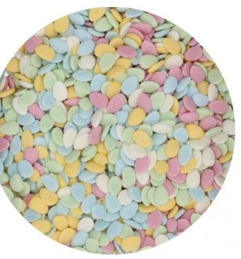 Posypka cukrowa,  pastelowe jajeczka (60 g) - FunCakes 