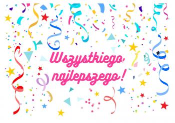 Op�atek jadalny na tort Wszystkiego najlepszego A4 - AleDobre