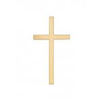 Topper z plexi na bok tortu Krzy�, z�oty - AleDobre