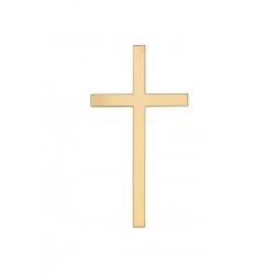 Topper z plexi na bok tortu Krzy�, z�oty - AleDobre