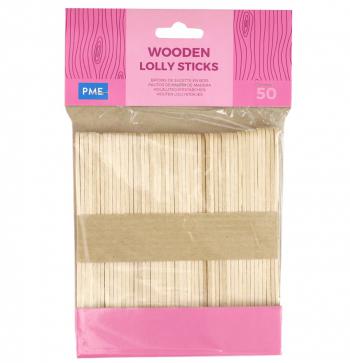 Patyczki drewniane do lizak�w 50 sztuk (d�ugo��: 11 cm) - PME
